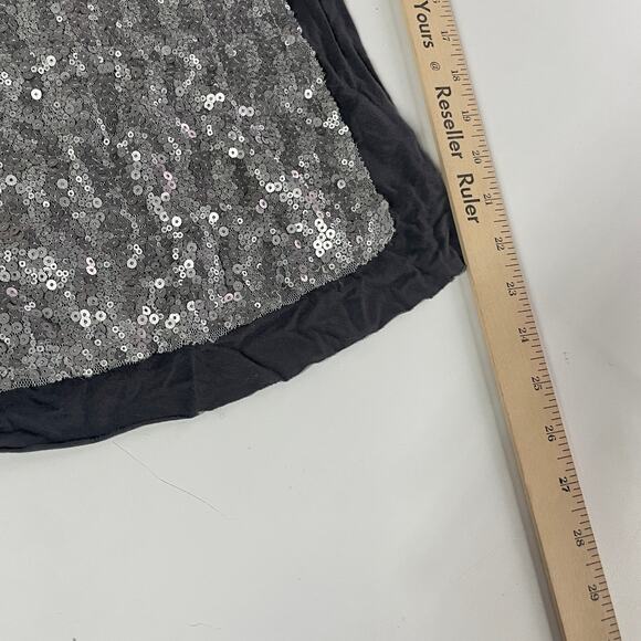 Urban Outfitters Kimchi Blue Tank Top Women Medium Grey Sequined Racerback Y2K - Picture 7 of 7